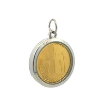 Two-Sided Islam Trio Metal Pendant – Handcrafted Unisex Muslim Talisman in Gold Silver & Copper for Faith Peace &