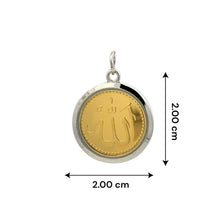 Two-Sided Islam Trio Metal Pendant – Handcrafted Unisex Muslim Talisman in Gold Silver & Copper for Faith Peace &