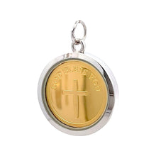Tri-Dhatu Mother Blessed Cameo Pendant – Handcrafted Catholic Talisman in Gold Silver & Copper for Peace Grace & Divine