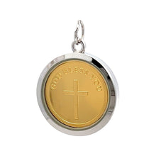 Tri-Dhatu Mother Blessed Cameo Pendant – Handcrafted Catholic Talisman in Gold Silver & Copper for Peace Grace & Divine