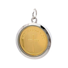 Tri-Dhatu Mother Blessed Cameo Pendant – Handcrafted Catholic Talisman in Gold Silver & Copper for Peace Grace & Divine