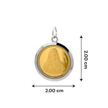Tri-Dhatu Mother Blessed Cameo Pendant – Handcrafted Catholic Talisman in Gold Silver & Copper for Peace Grace & Divine
