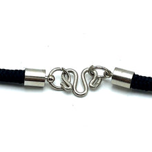 White Crystal Stone Pendant 20mm Drop Shape With Black Twisted Cord Necklace Symbol Of Purity Clarity And Calm Energy