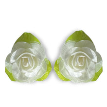 Handmade Earrings Fish Scales White Rose Jewelry