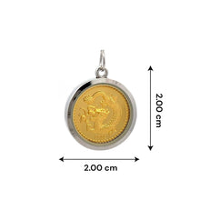 Year of the Dragon Tri-Dhatu Pendant – Handcrafted Chinese Zodiac Talisman in Gold Silver & Copper for Power Luck &
