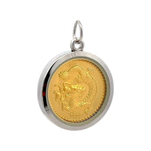 Year of the Dragon Tri-Dhatu Pendant – Handcrafted Chinese Zodiac Talisman in Gold Silver & Copper for Power Luck &