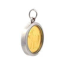 Year of the Goat Tri-Dhatu Pendant – Handcrafted Chinese Zodiac Talisman in Gold Silver & Copper for Creativity