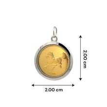Year of the Horse Tri-Dhatu Pendant – Handcrafted Chinese Zodiac Talisman in Gold Silver & Copper for Passion Freedom &