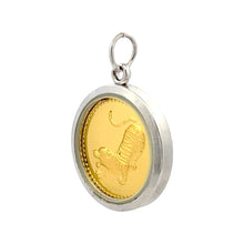 Year of Tiger Chinese Zodiac Pendant – Handcrafted Tri-Dhatu Talisman in Gold Silver & Copper for Courage Leadership &