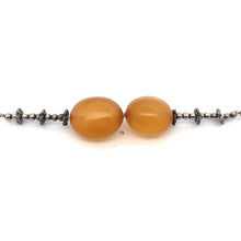 Yellow Chalcedony 14x9mm Tumble Plain Dangle Gemstone Earrings