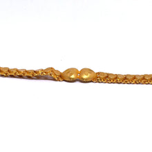 Yellow Gold Micron Plated Bracelet – Engraved Hearts & Layered Chain Design - Bracelet