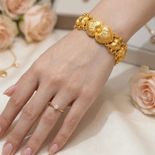 Yellow Gold Micron Plated Heart Bracelet – Micron Finish & Fine Engraving - Bracelet