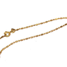Yellow Gold Plated Sausage Bead-Bar Chain Necklace – Versatile Fashion Unisex Jewelry - Necklace