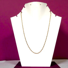 Yellow Gold Plated Sausage Bead-Bar Chain Necklace – Versatile Fashion Unisex Jewelry - Necklace