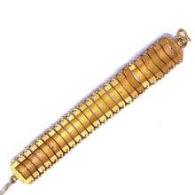 Yellow Micron Gold Plated Star Bracelet – Geometric Textured Linked Edge Detail - Bracelet